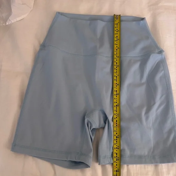 Set Active Womens Light Blue Biker Shorts - Picture 5 of 6